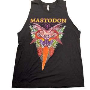 Mastodon Tank Top Mens 2XL Black North America 2023 Tour Graphic Shirt Zuni
